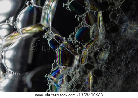 Soap bubbles texture, abstract background