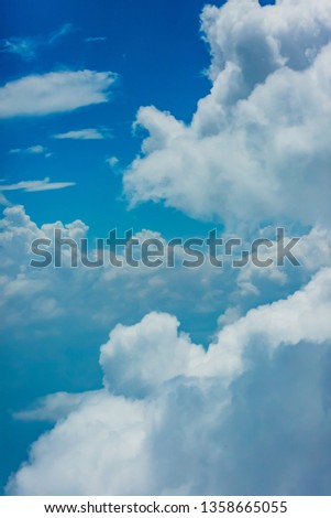 Blue sky with cloud
