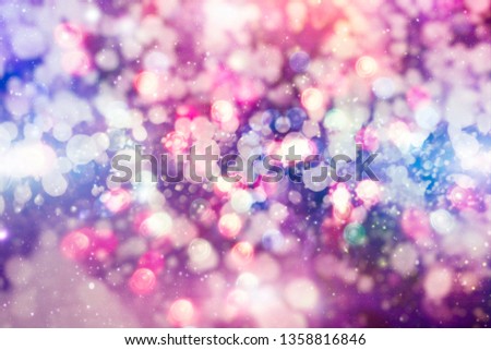 Magic Background With Color Festive background with natural bokeh and bright golden lights. Vintage Magic background 