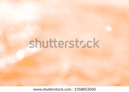 Orange abstract blur bokeh lights. defocused background.