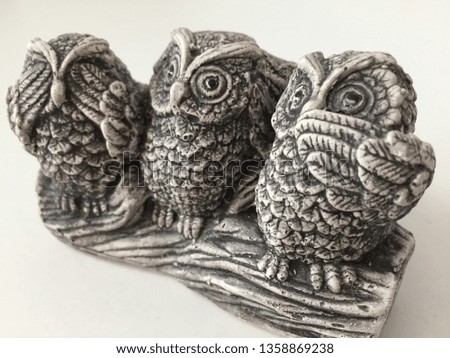 Owls Picture figurine