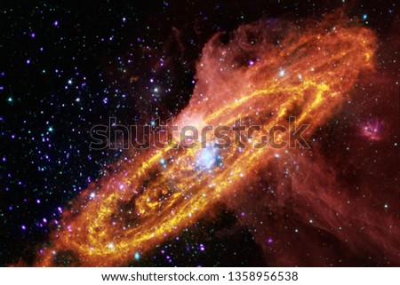 Deep space. Science fiction fantasy in high resolution ideal for wallpaper. Elements of this image furnished by NASA