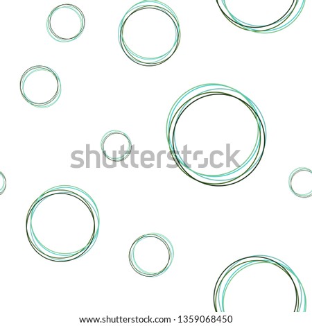 Light Blue, Green vector seamless cover with spots. Illustration with set of shining colorful abstract circles. Design for wallpaper, fabric makers.