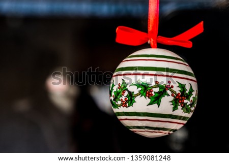 Christmas ball decorated