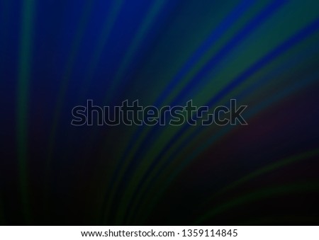 Dark BLUE vector blurred shine abstract background. A completely new color illustration in a bokeh style. The template for backgrounds of cell phones.