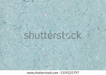 Handmade Paper from Recycled Materials. Turquoise Paper Texture