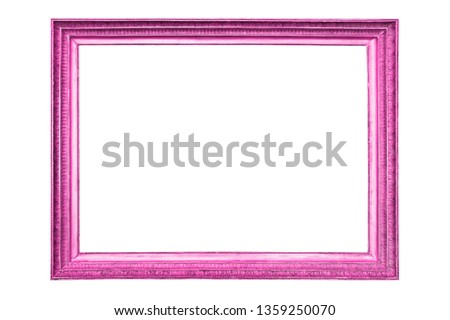  pink frame isolated on white background