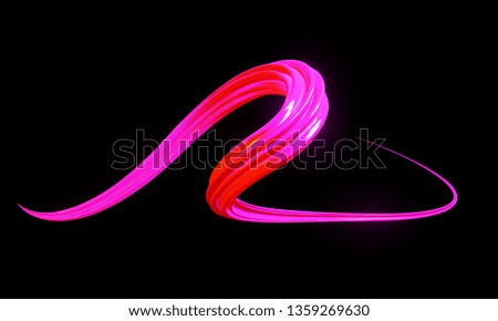 3d Abstract pink, colorful fluid design - 3D renderings.