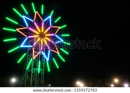 festival neon light