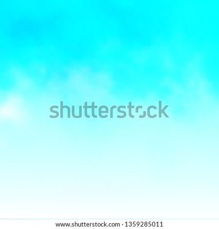 Light BLUE vector background with clouds. Illustration in abstract style with gradient clouds. Pattern for your booklets, leaflets.