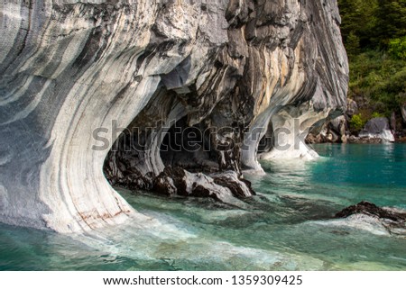 Marble caves in lake General Carrera, Puerto Rio Tranquillo, Patagonia, Chile