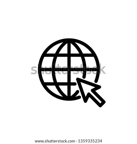 globe icon template Royalty-Free Stock Photo #1359335234