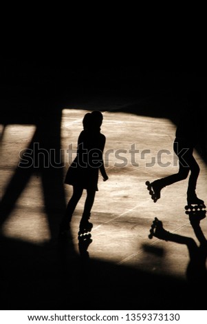Skating in the evening
