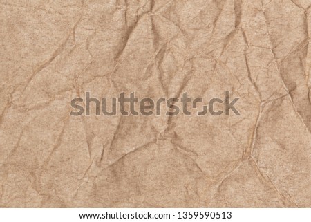 Beautiful abstract brown paper background. Top view flatlay color photography.