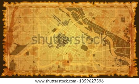 design vintage map city mineapolis