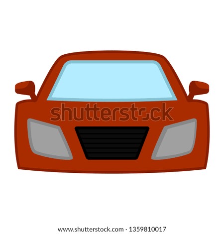 Isolated racing car image. Vector illustration design