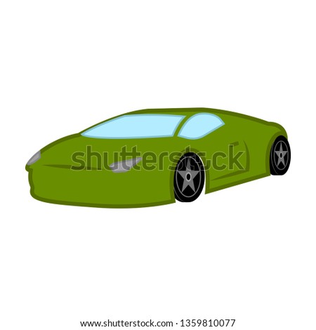 Isolated racing car image. Vector illustration design