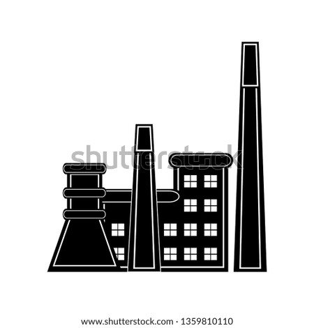 Coal power plant icon. Vector illustration design