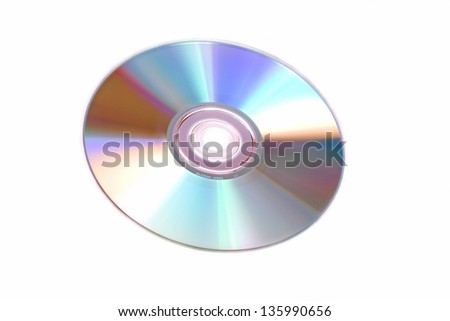 photography of a isolated cd rom Royalty-Free Stock Photo #135990656