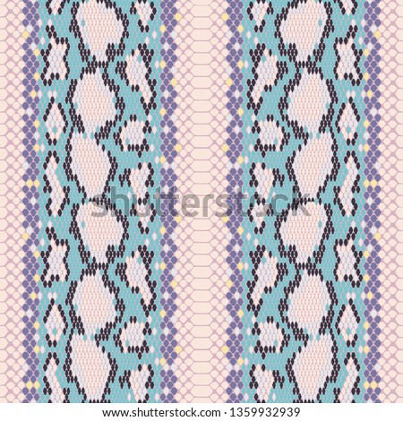 structure Snake skin seamless vector pattern for girls, boys, clothes. . Reptile seamless texture. Animal print. Funny wallpaper for textile and fabric. Fashion style. Colorful bright