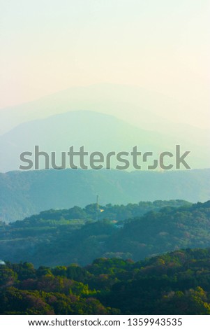 Layers, View from Mount Shigi, Japan