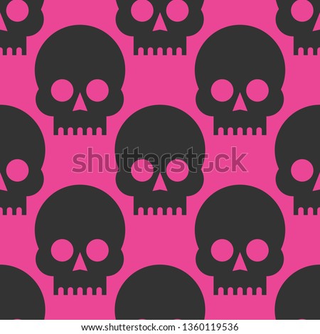 Skulls seamless pattern