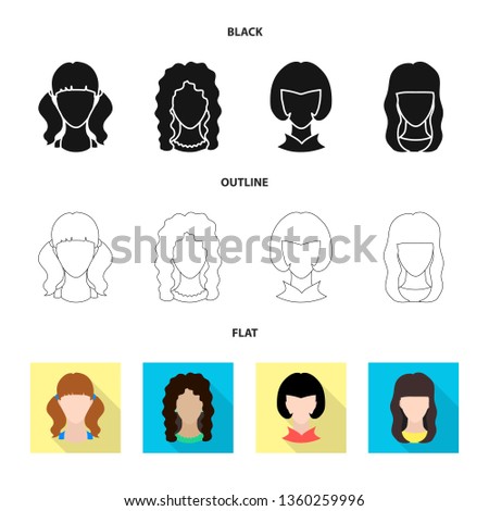 Vector design of professional and photo symbol. Set of professional and profile stock symbol for web.