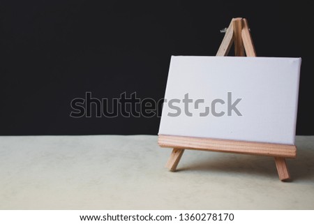 Blank canvas isolated