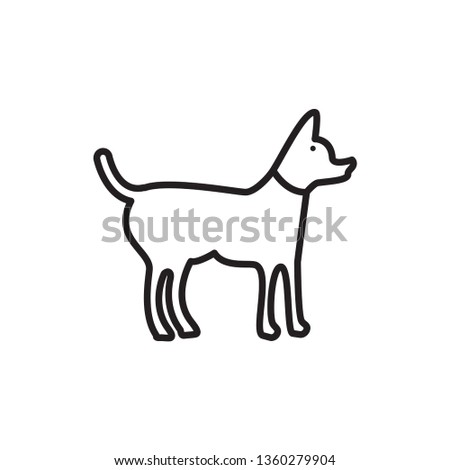 Dog icon vector template