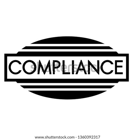 COMPLIANCE stamp on white