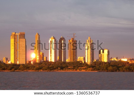 very nice view of buenos aires skyline