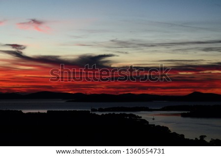 Sunset in Sibenik, Croatia