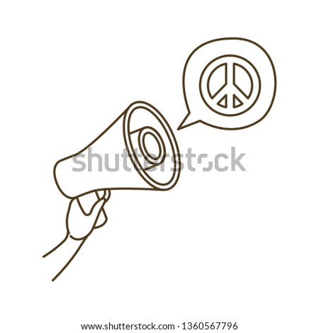 megaphone in hand with speech bubble