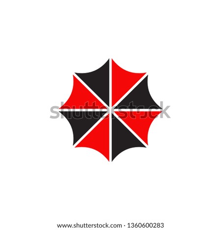 Umbrella logo design vector template