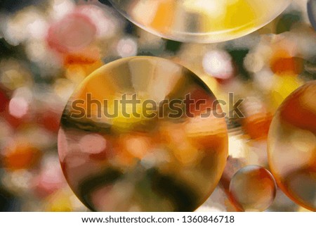 Air bubbles in the water background Abstract oxygen bubbles
