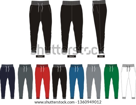 design vector template pants 