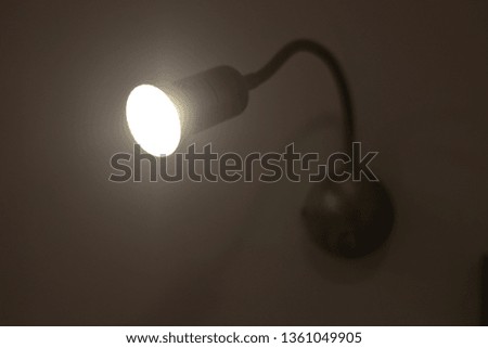 Classic and vintage lamp on wall