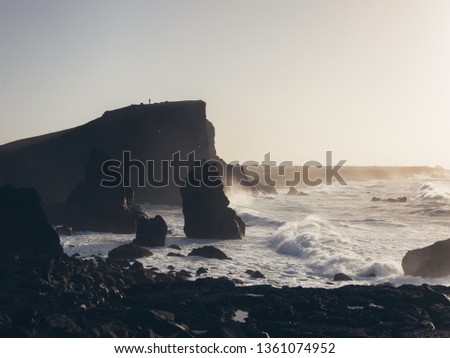 Iceland Cliffs Sea