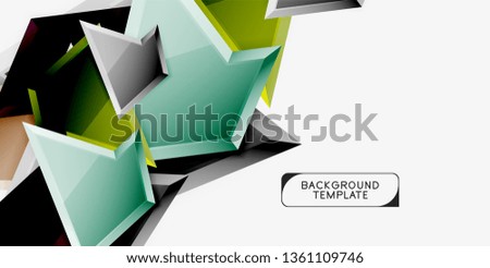 Geometric minimal design background. Vector modern poster