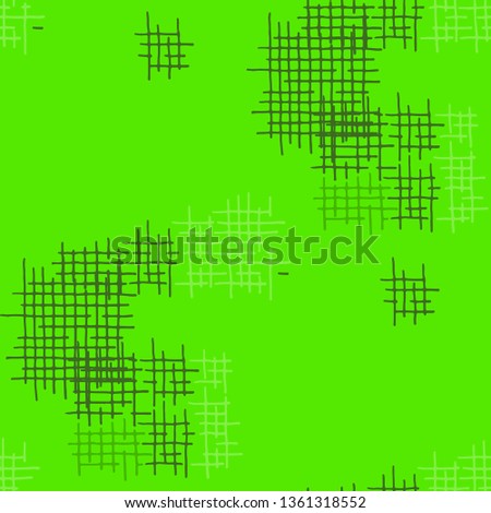 Grunge Seamless Tartan. Abstract Pattern. Retro Hand Drawn Texture with Scratched Crossing Lines. Colorful Vector Pattern for Wallpaper, Fabric, Print. Abstract Seamless Pattern.