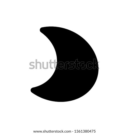 Moon icon. illustration vector symbol. - Vector
