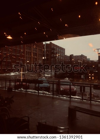 Rainy days & Coffee shops are the best. This is a shot from a coffeeshop in the old market of Omaha,NE