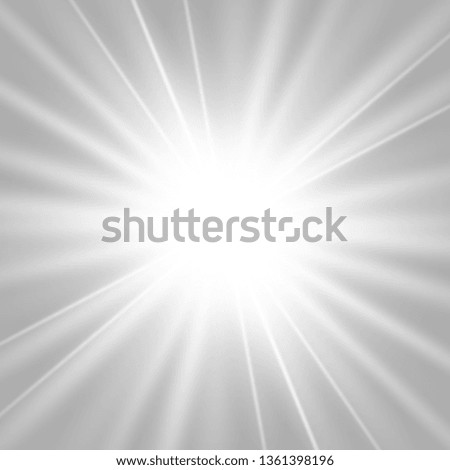White glowing light explodes on a transparent background. with ray. Transparent shining sun, bright flash.Glow light effect. Star burst with sparkles.