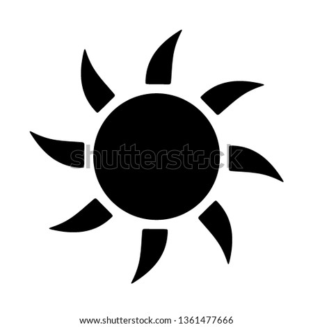 Sun icon. Trendy vector summer symbol for website design, web button, mobile app. - Vector