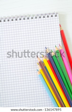 note and pencils