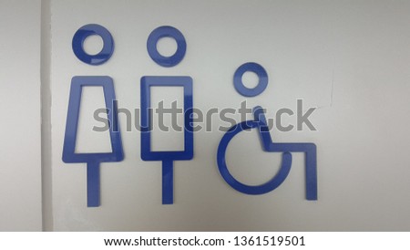 symbol of rest room.