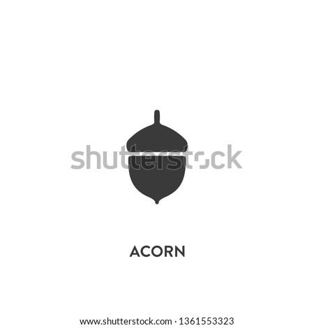 acorn icon vector. acorn sign on white background. acorn icon for web and app Royalty-Free Stock Photo #1361553323