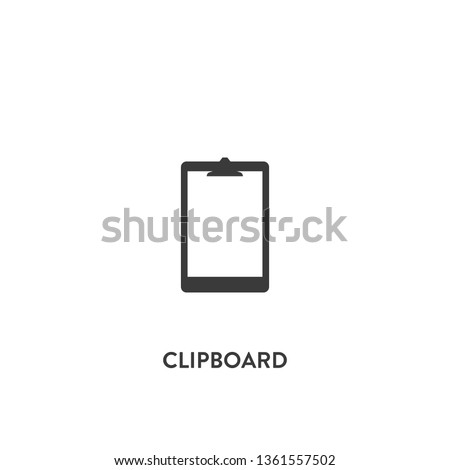 clipboard icon vector. clipboard sign on white background. clipboard icon for web and app