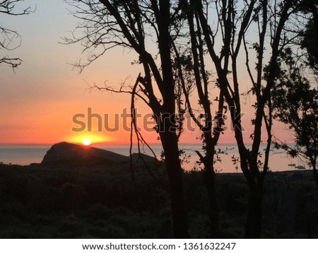 Sunset in corsica