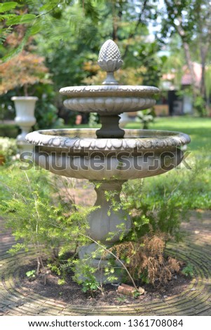 Fountain in the garden
